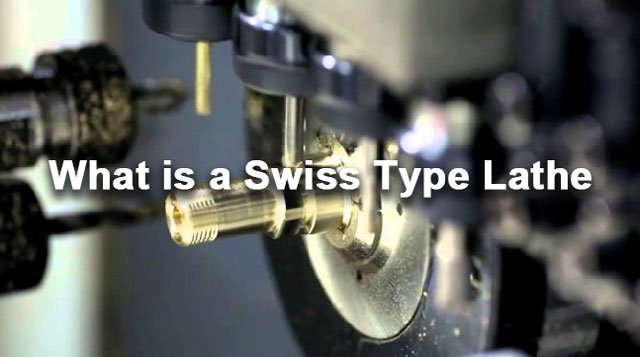 Swiss type lathe for precision turned parts