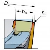 Offset width comparison for machining setup
